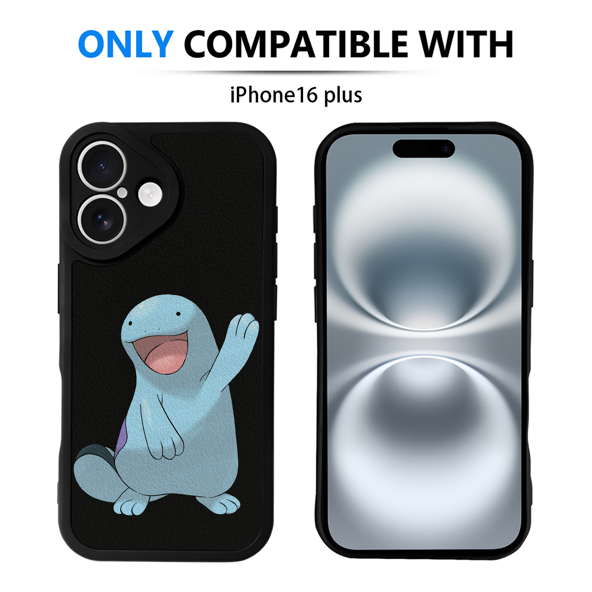 （画像用） ポケットモンスター Pokémon 【iPhone 16シリーズ対応】シリコンスマホケース（レザー調） 材質：シリコン